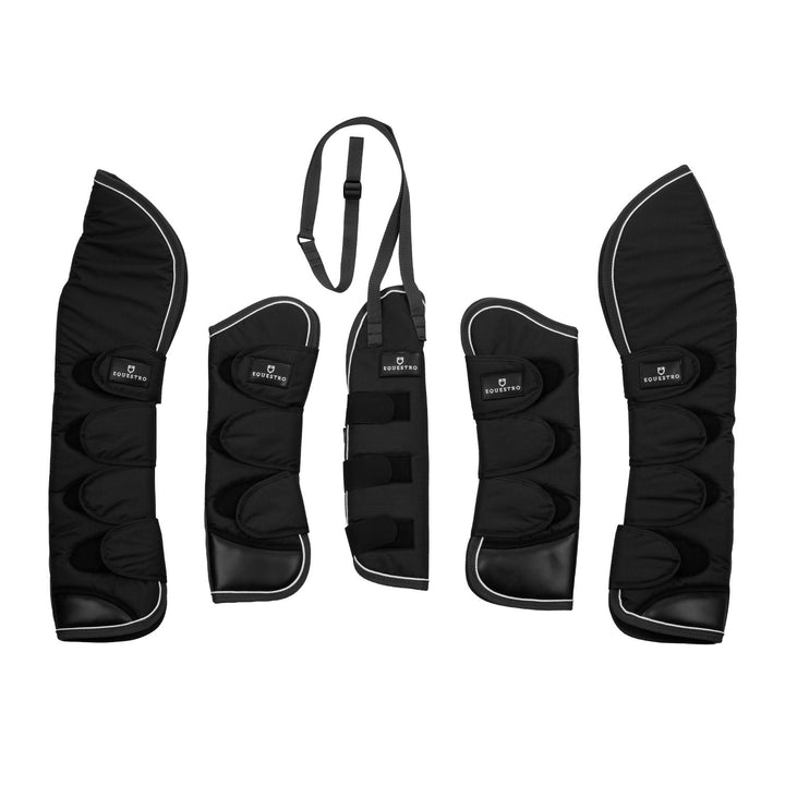 Travelling boots set and tail guard with rubber patch - Set of 4