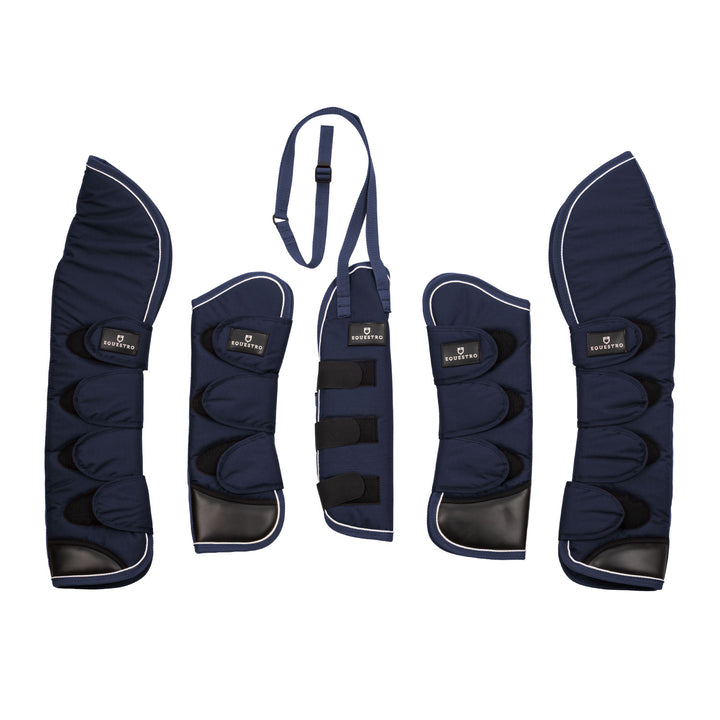 Travelling boots set and tail guard with rubber patch - Set of 4