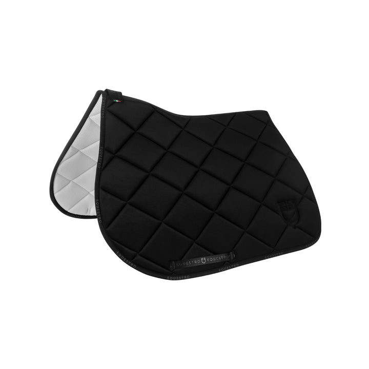 Jumping saddle pad technical fabric with logo