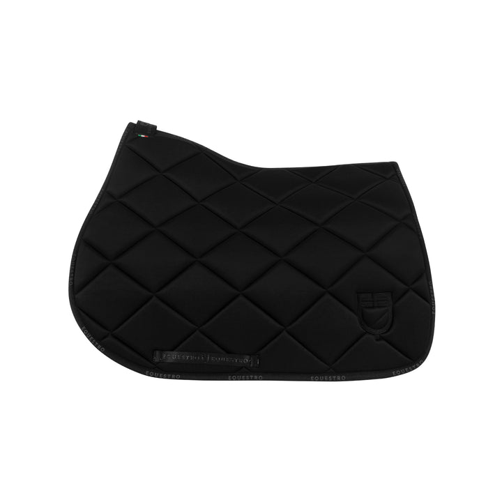 Jumping saddle pad technical fabric with logo