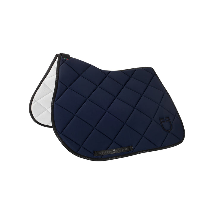 Jumping saddle pad technical fabric with logo