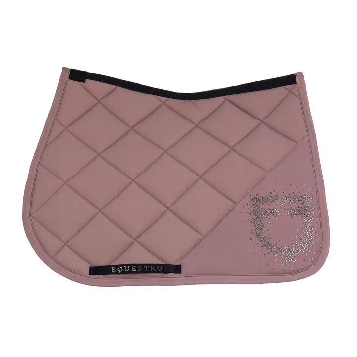 Jumping Saddle Pad With Rhinestone Logo - Antler