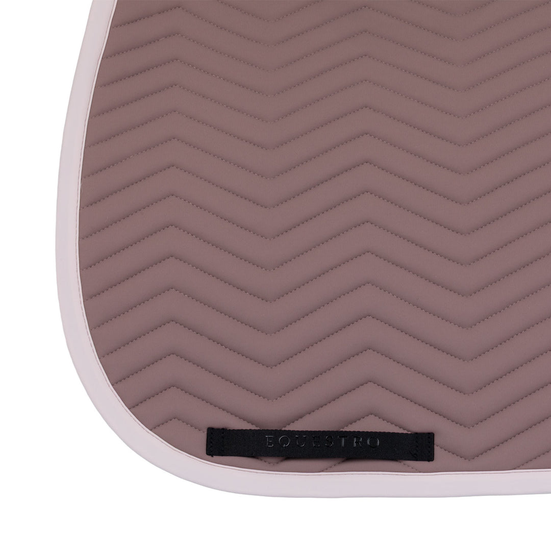Dressage Saddle Pad With Wave Quilting - Antler / Hushed Violet