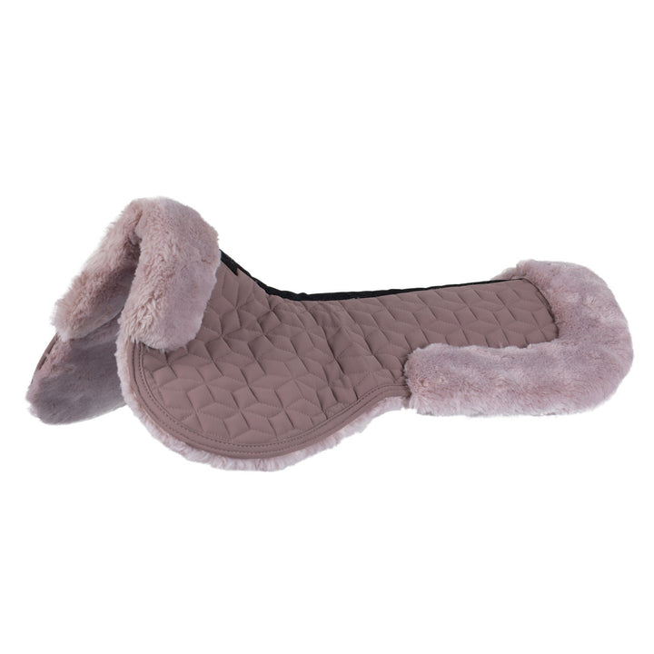 Pad In Technical Fabric And Sheepskin With Cube Quilting - Antler / Hushed Violet