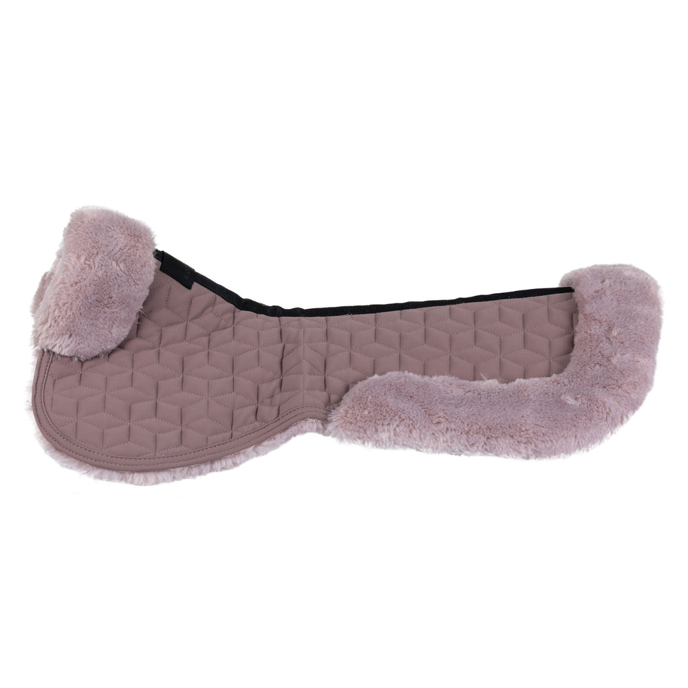 Pad In Technical Fabric And Sheepskin With Cube Quilting - Antler / Hushed Violet