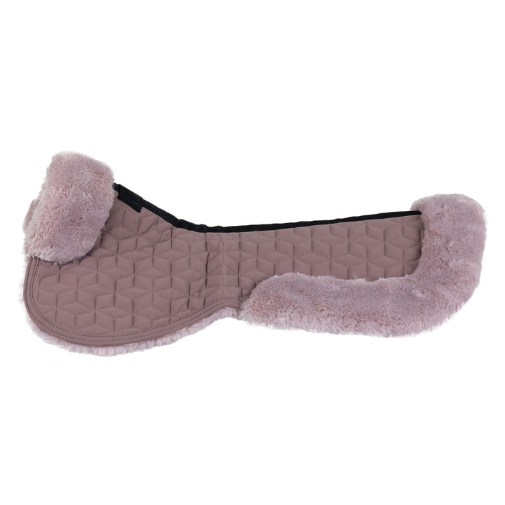 Pad In Technical Fabric And Sheepskin With Cube Quilting - Antler / Hushed Violet