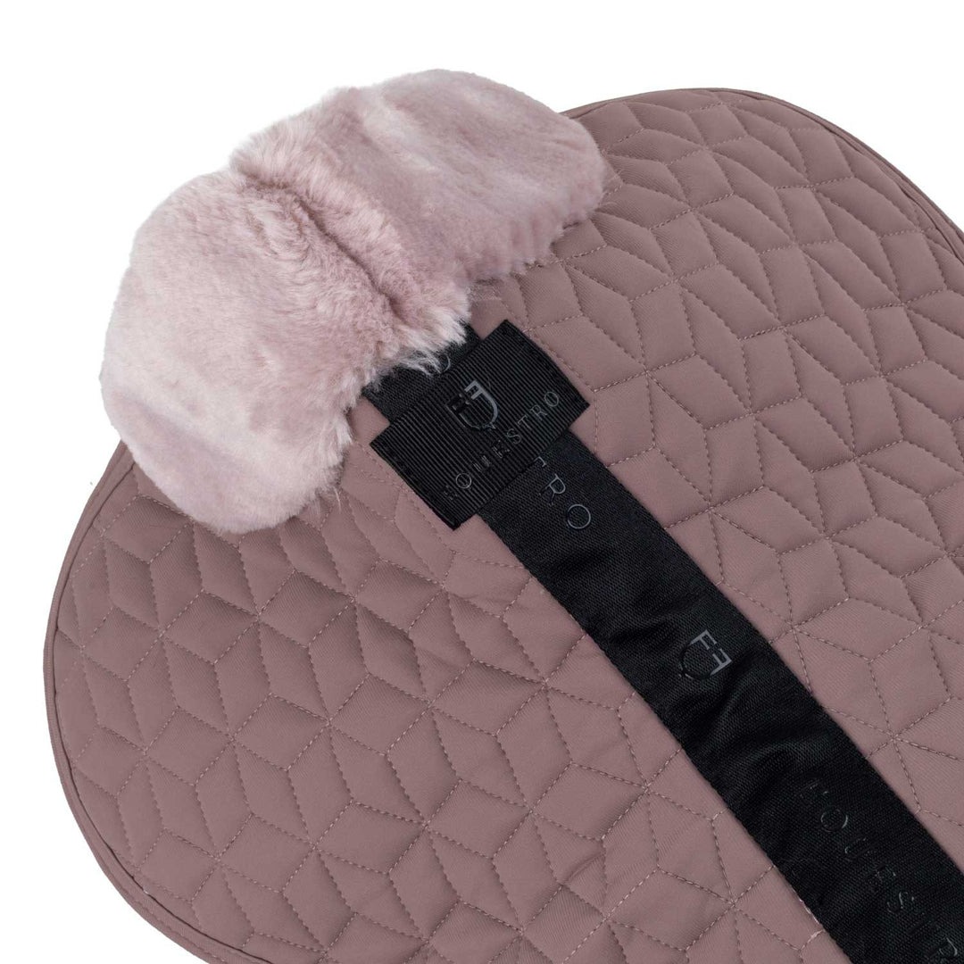 Pad In Technical Fabric And Sheepskin With Cube Quilting - Antler / Hushed Violet