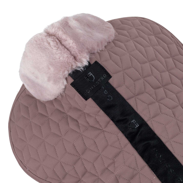 Pad In Technical Fabric And Sheepskin With Cube Quilting - Antler / Hushed Violet
