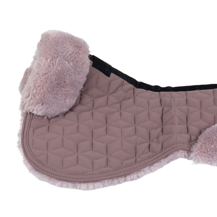 Pad In Technical Fabric And Sheepskin With Cube Quilting - Antler / Hushed Violet