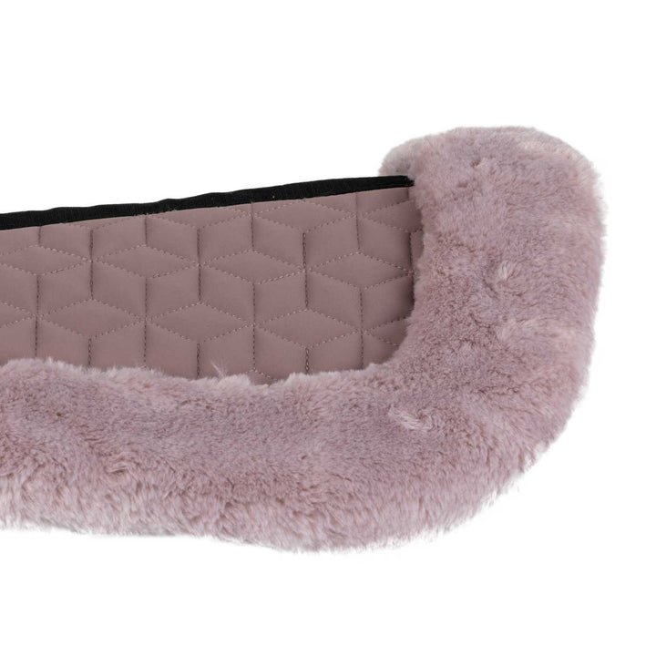 Pad In Technical Fabric And Sheepskin With Cube Quilting - Antler / Hushed Violet