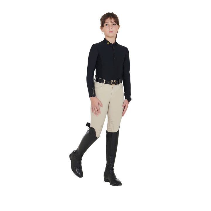 Girls' long-sleeved training base layer