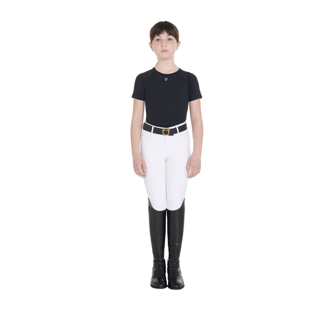 Kids' training t-shirt in technical fabric