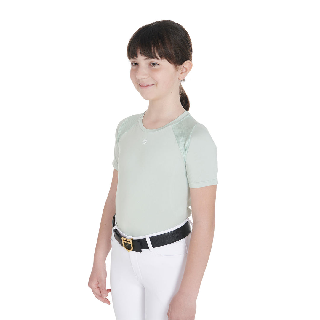 Kids' training t-shirt in technical fabric