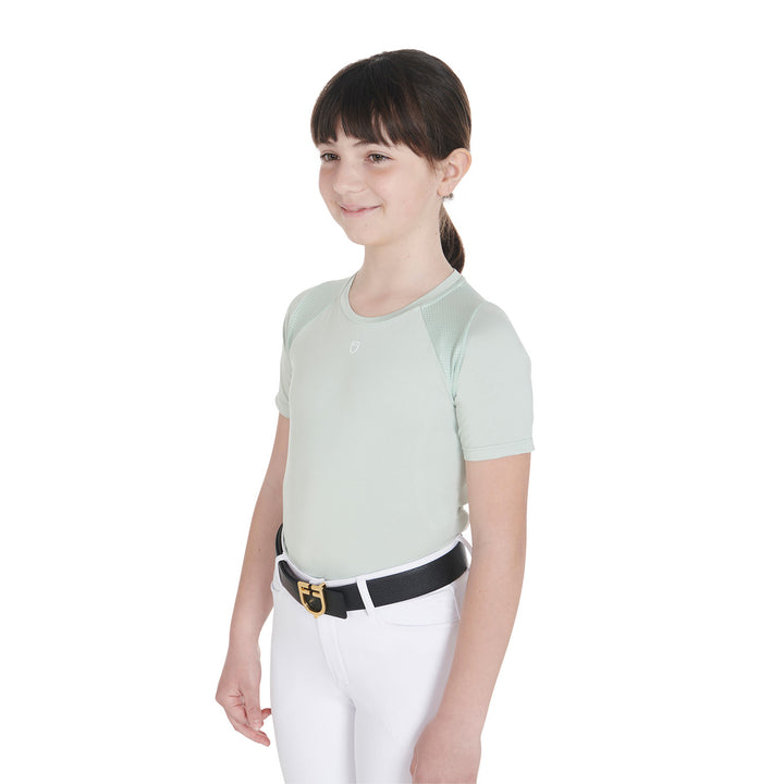 Kids' training t-shirt in technical fabric