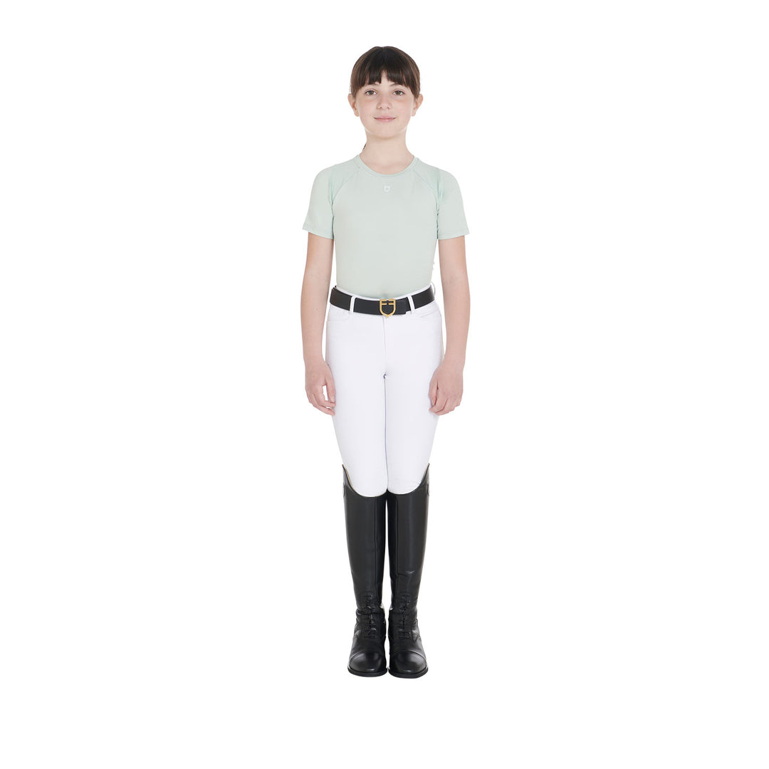 Kids' training t-shirt in technical fabric