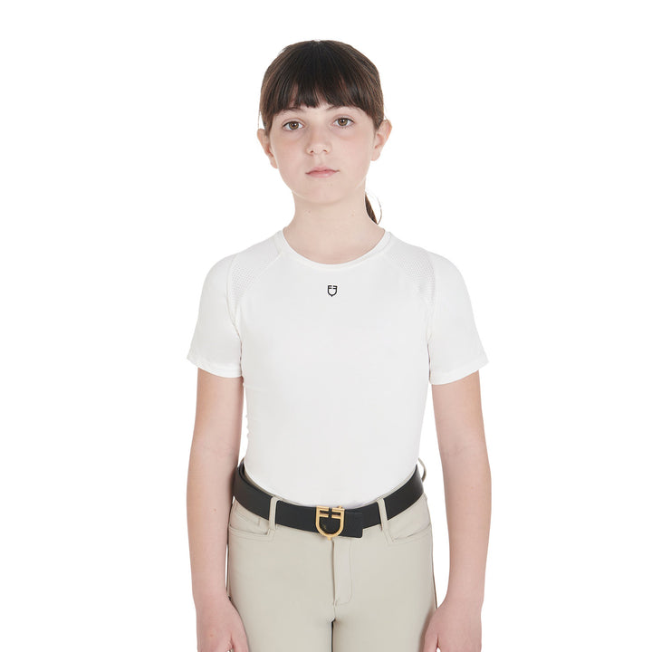 Kids' training t-shirt in technical fabric