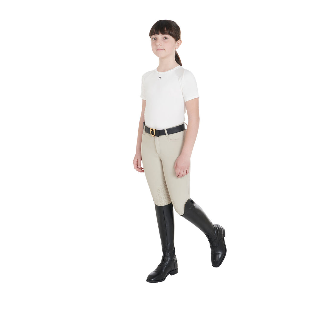 Kids' training t-shirt in technical fabric