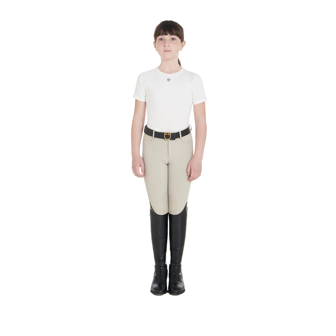 Kids' training t-shirt in technical fabric