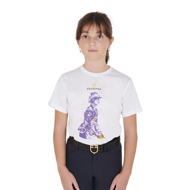 Kids' slim fit t-shirt with knight print