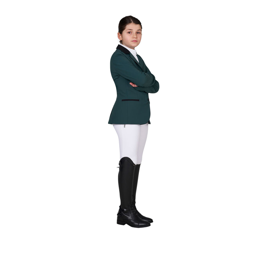 Kids' Unisex Competition Jacket With Zip And Buttons - Pine Grove
