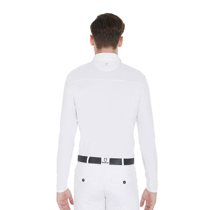 Men's long-sleeved competition polo shirt