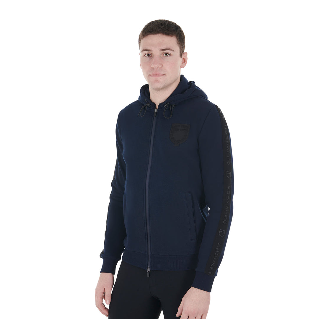 Men's hooded sweatshirt fleece inside