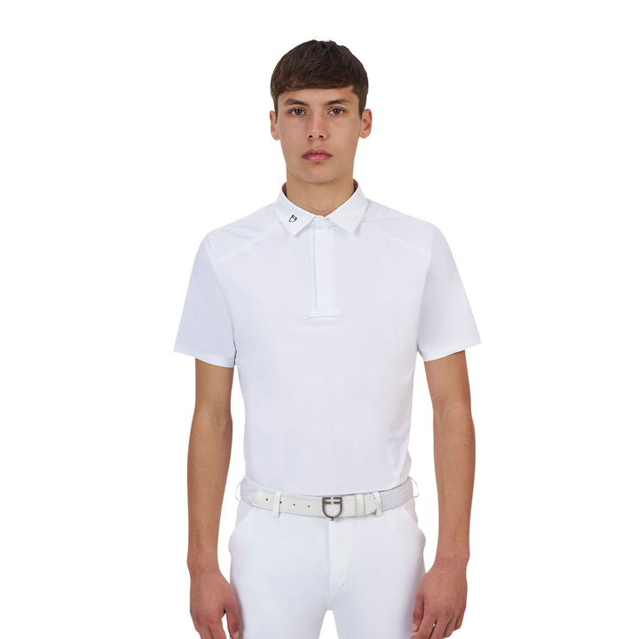 Ridertechnology men's competition polo shirt short sleeves and buttons