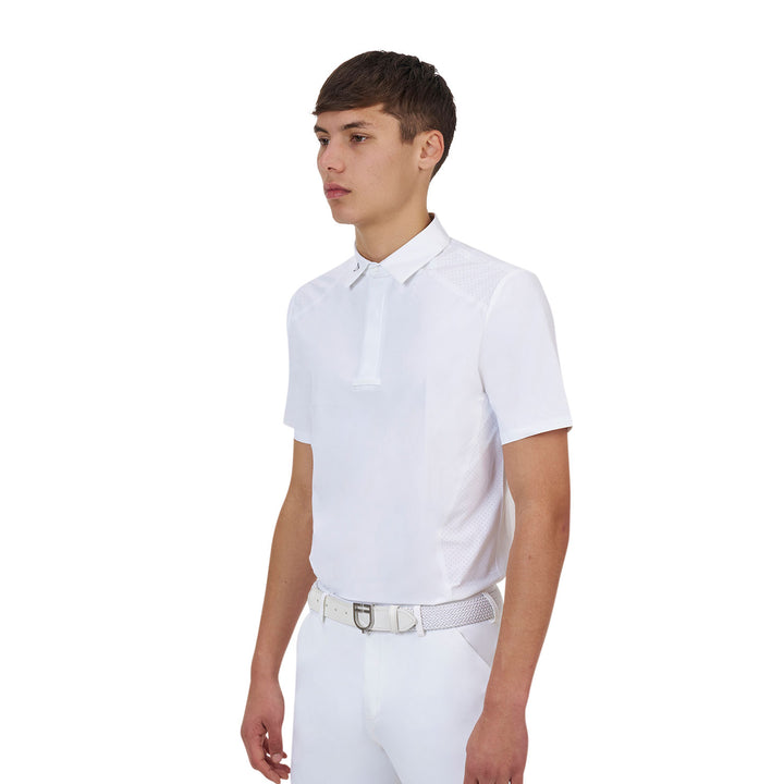 Ridertechnology men's competition polo shirt short sleeves and buttons