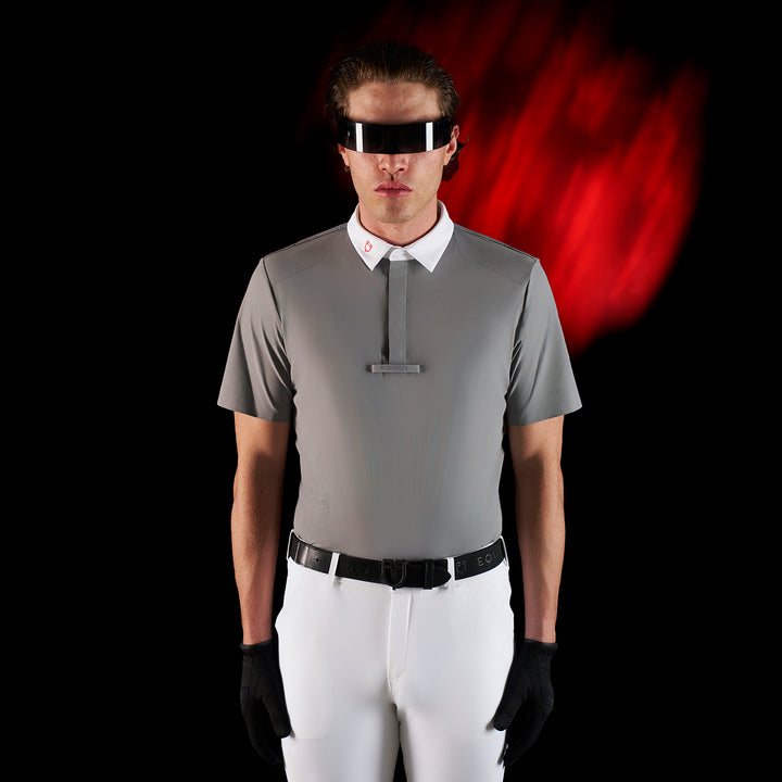 Ridertechnology men's competition polo shirt short sleeves and buttons