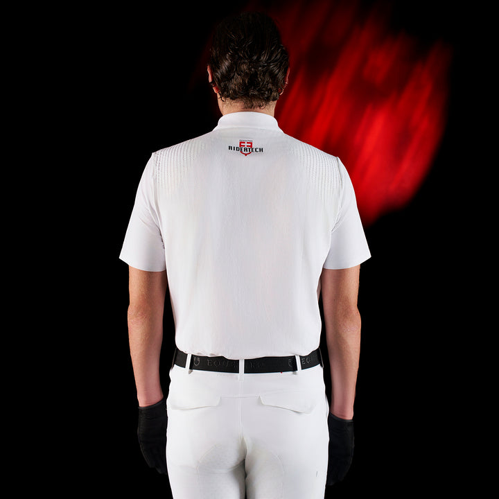 Ridertechnology men's competition polo shirt short sleeves and buttons