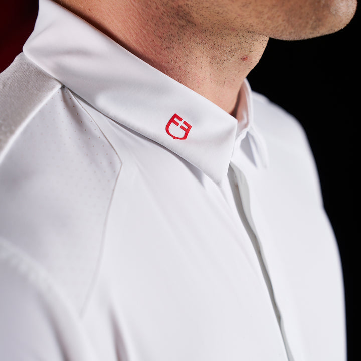 Ridertechnology men's competition polo shirt short sleeves and buttons