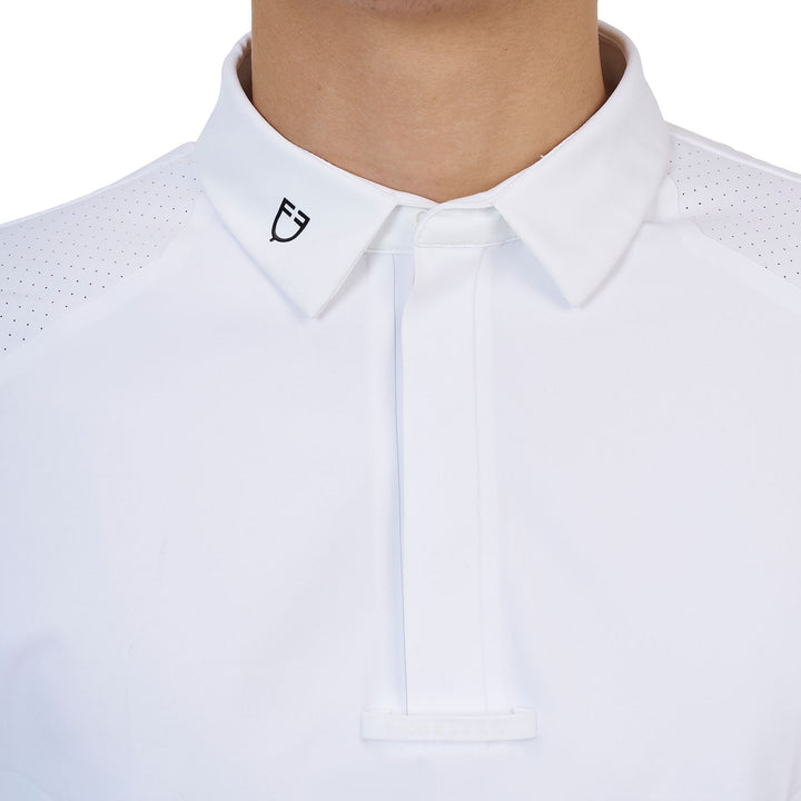 Ridertechnology men's competition polo shirt long sleeves and buttons