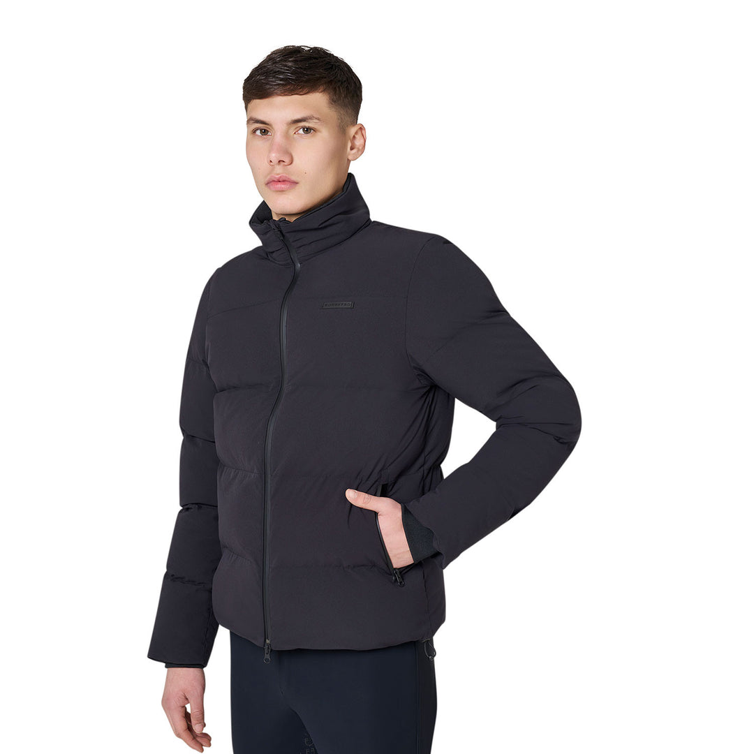 Men's High-neck Down Jacket - Black