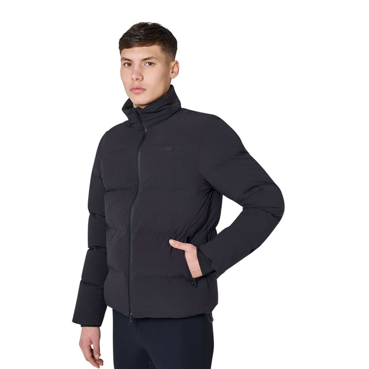 Men's High-neck Down Jacket - Black