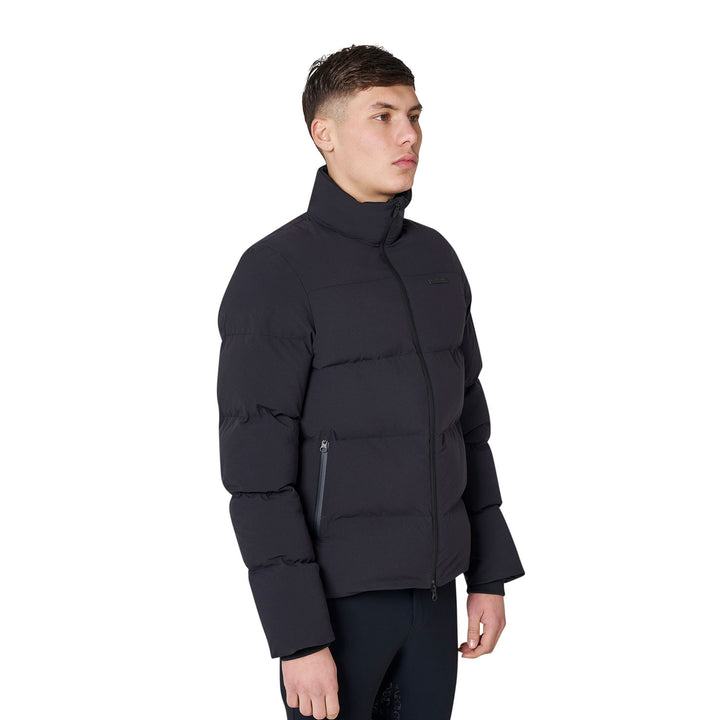 Men's High-neck Down Jacket - Black