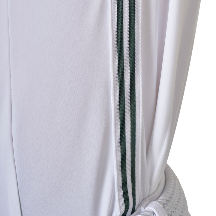 Men's Knit Insert Competition Polo Shirt - White / Pine Grove