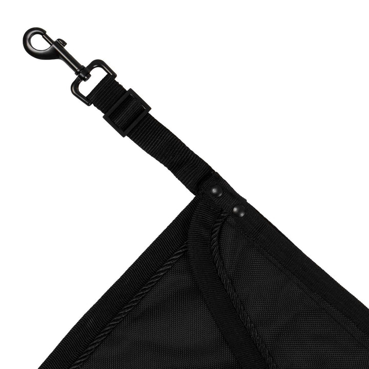 Stable guard with embroidered logo