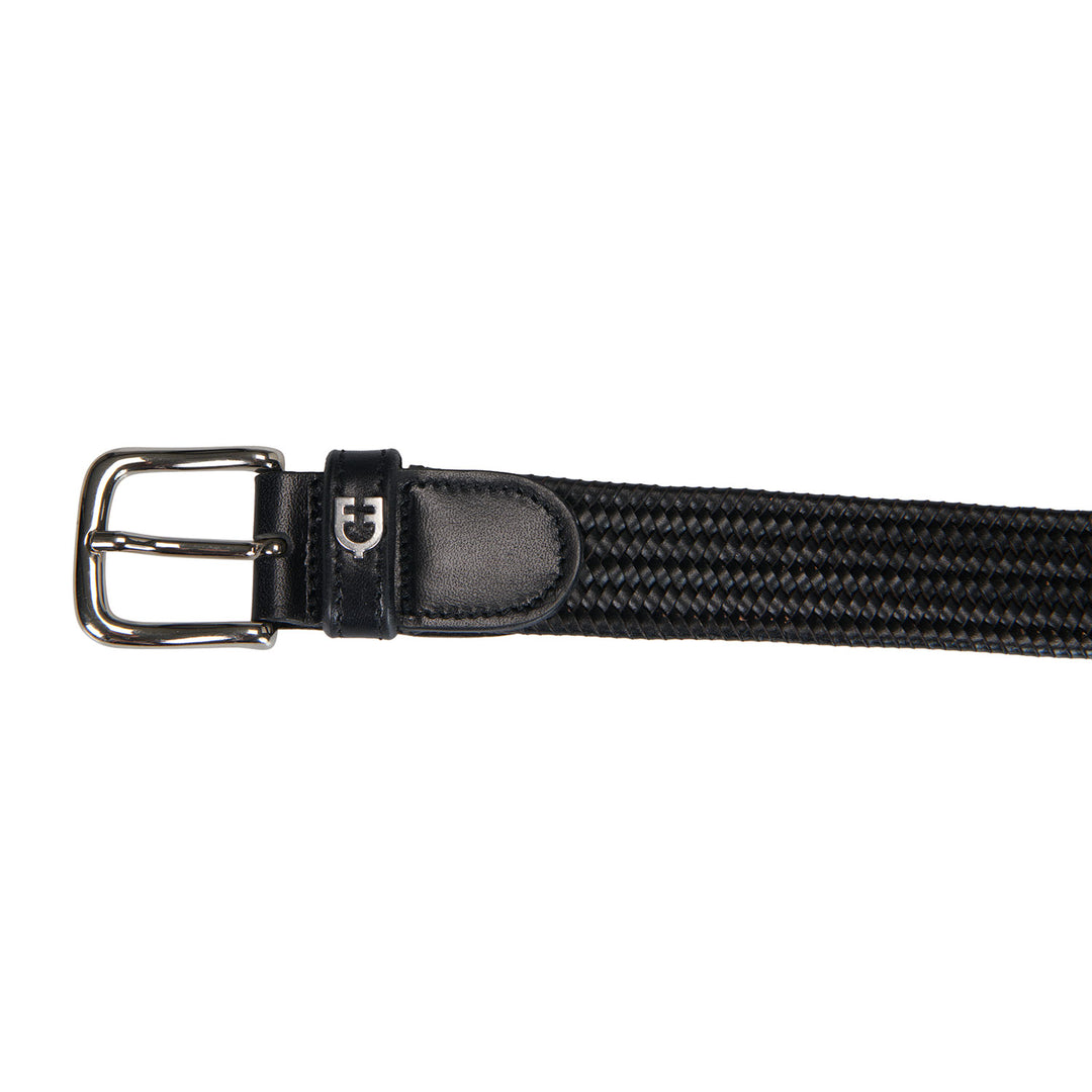 Elastic leather belt