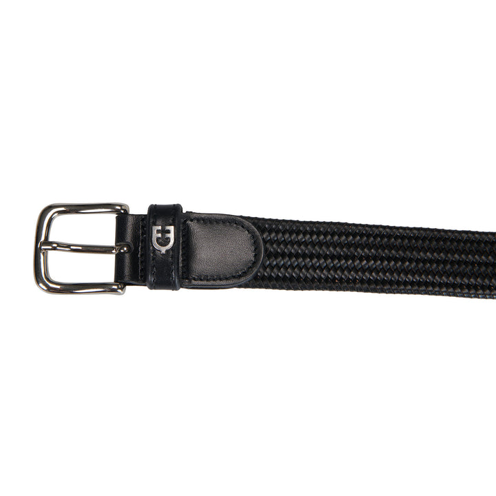 Elastic leather belt