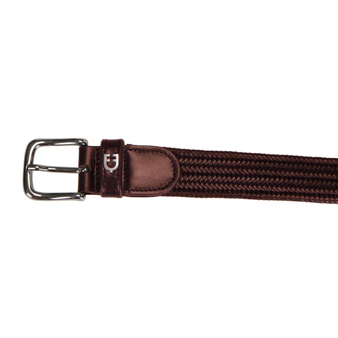 Elastic leather belt