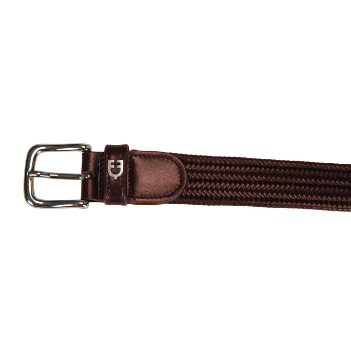 Elastic leather belt