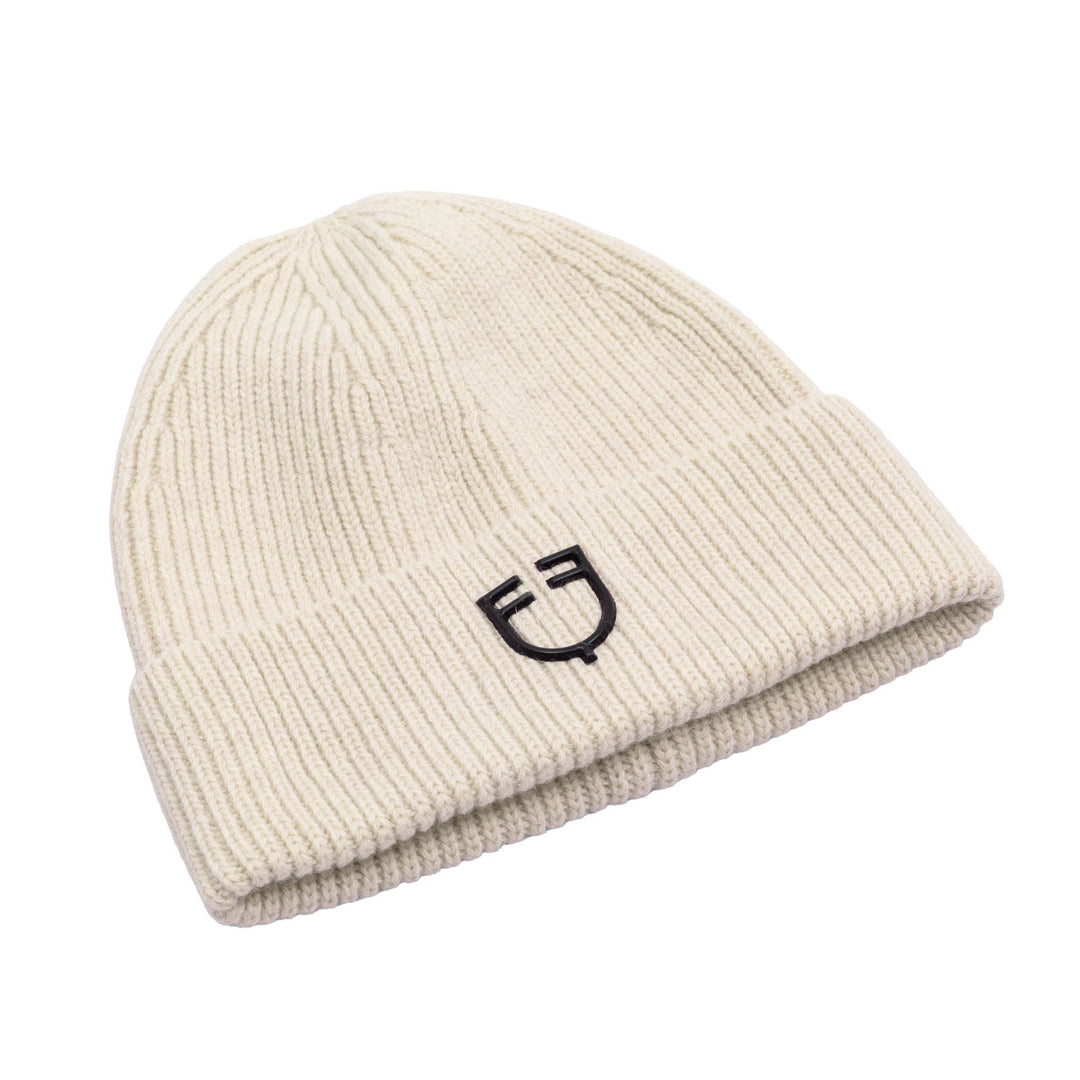 Unisex Knitted Texture Wool Beanie - Antique White
