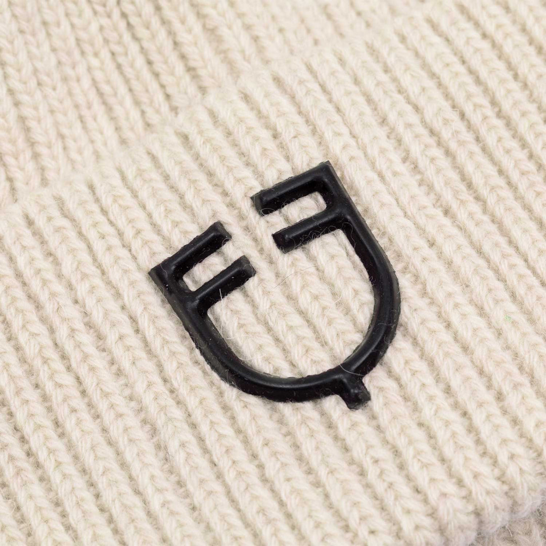 Unisex Knitted Texture Wool Beanie - Antique White