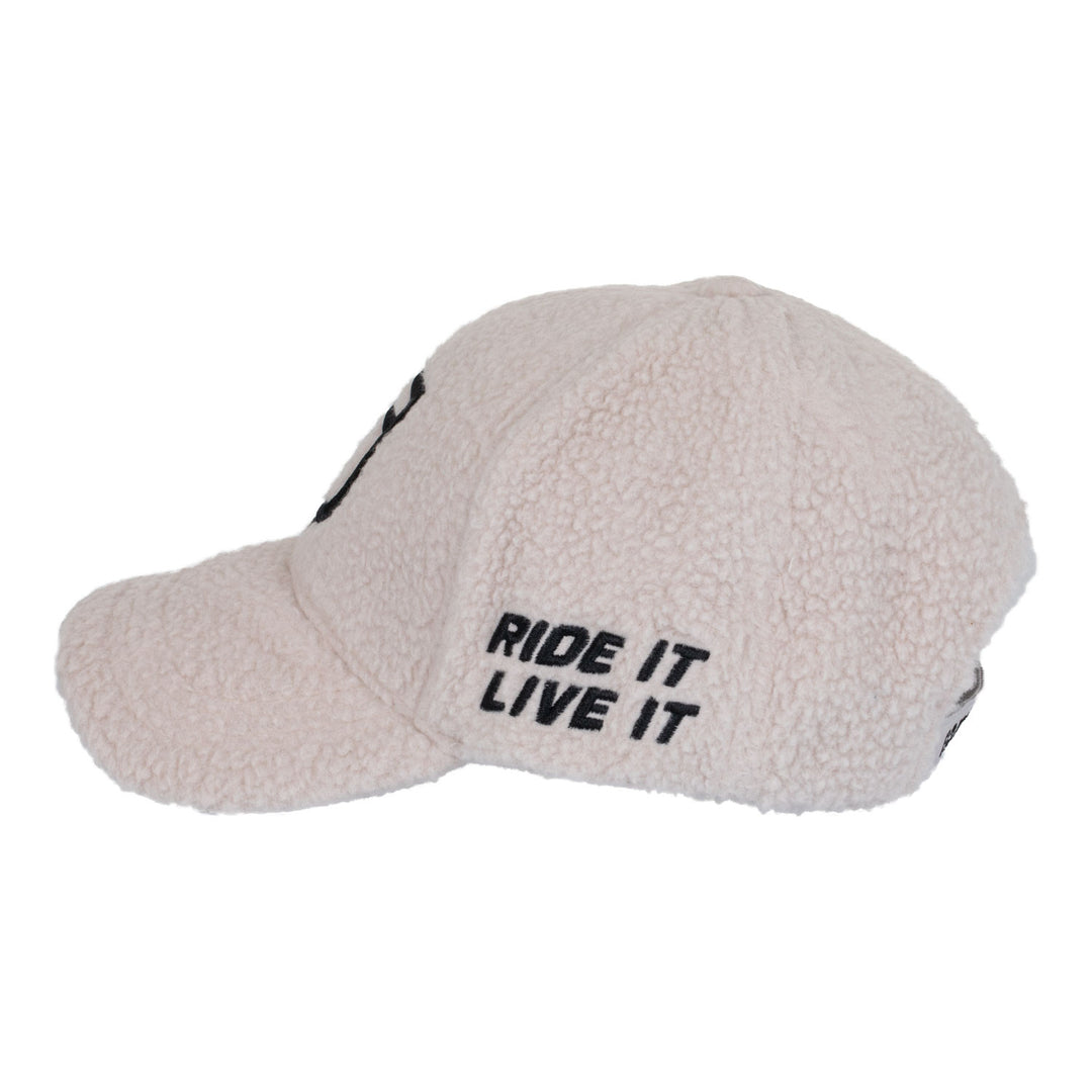Unisex Teddy Fleece Baseball Cap - Hushed Violet / Black