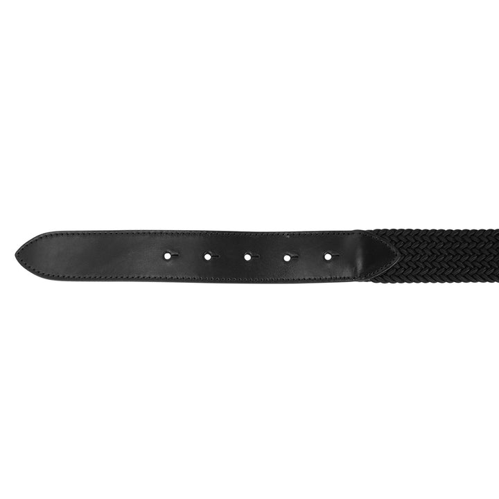 Elastic Belt With Black Logo Buckle
