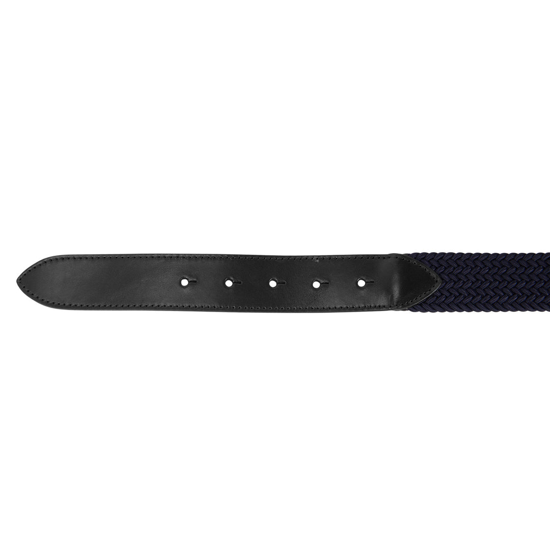 Elastic Belt With Black Logo Buckle