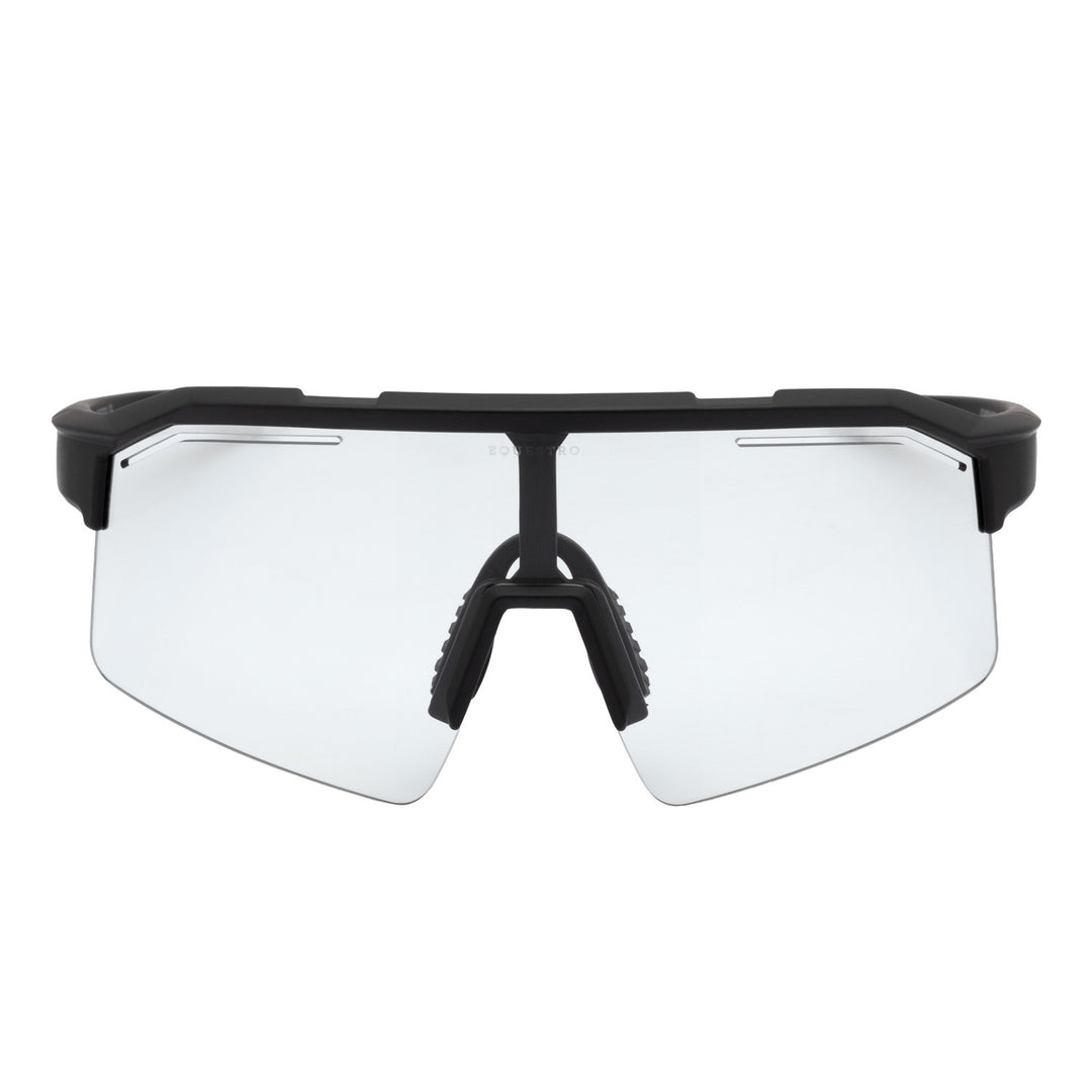 Soleil Polarized Sports Sunglasses - Black Matt / Photochromic Grey
