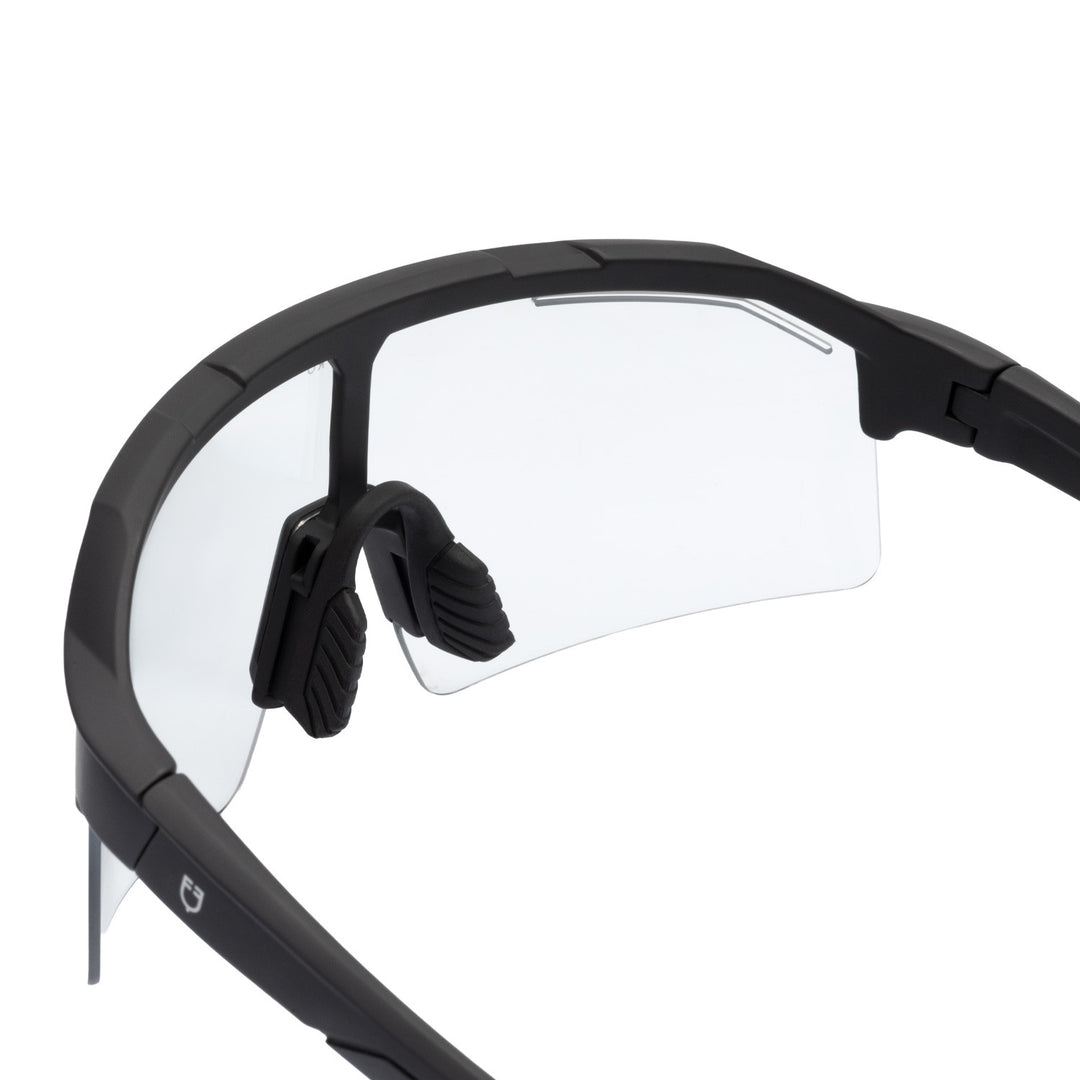 Soleil Polarized Sports Sunglasses - Black Matt / Photochromic Grey