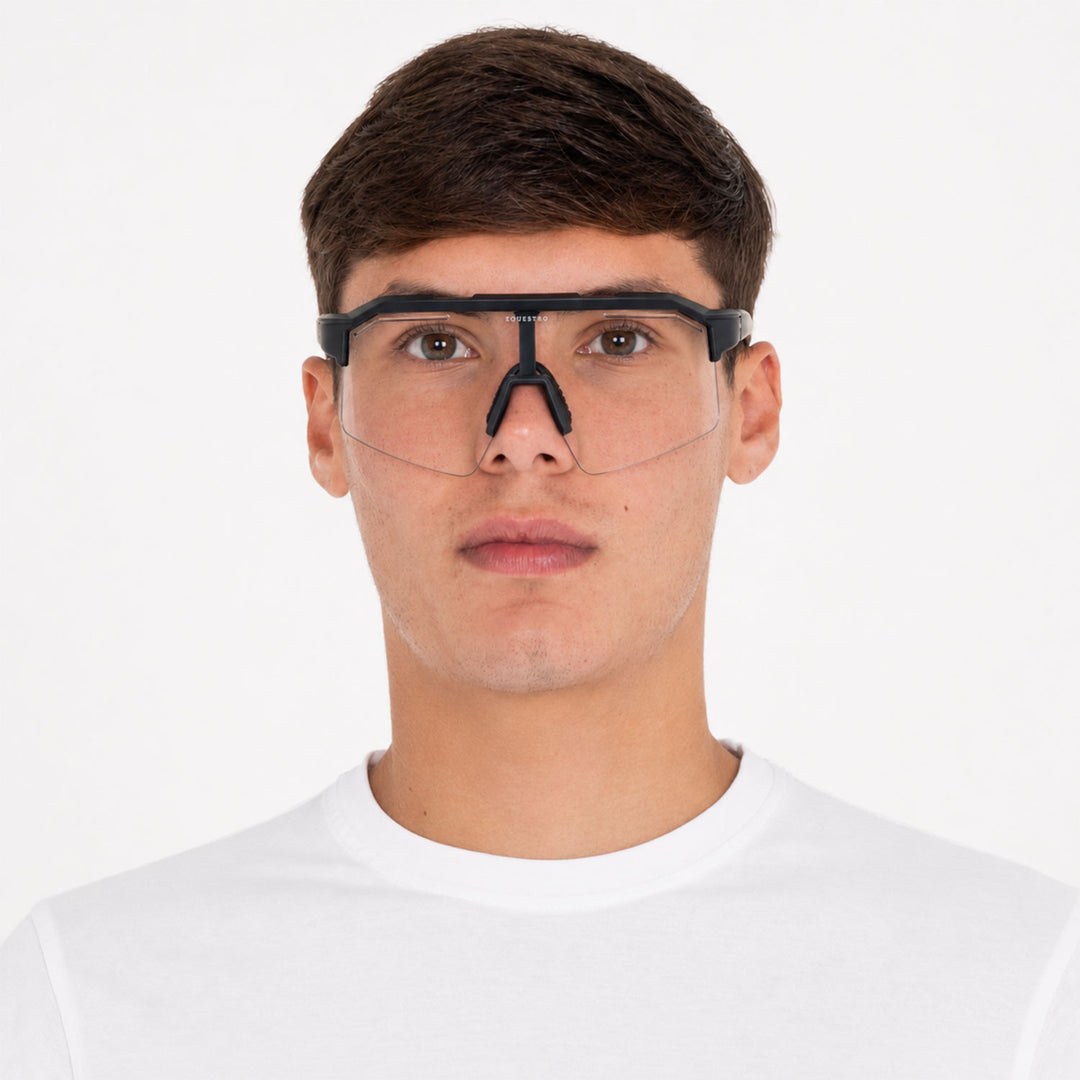 Soleil Polarized Sports Sunglasses - Black Matt / Photochromic Grey