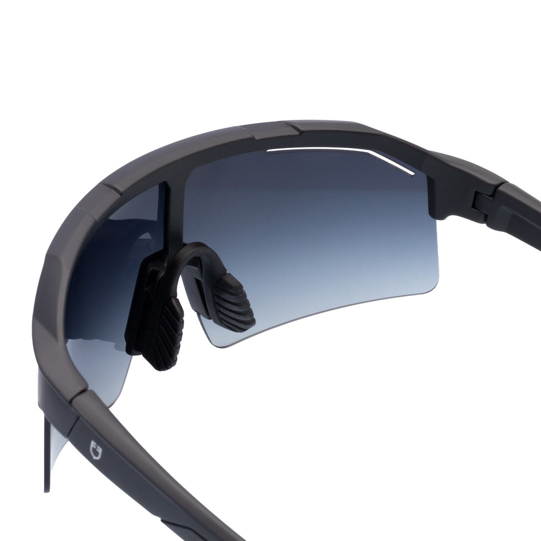Soleil Polarized Sports Sunglasses - Black Matt / Pine Grove
